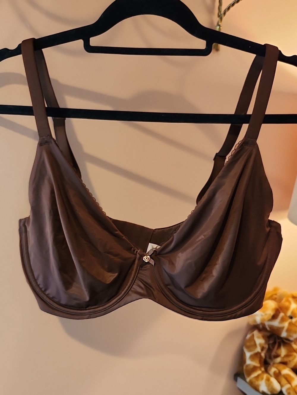 Victoria's Secret Brown Underwire Satin Bra